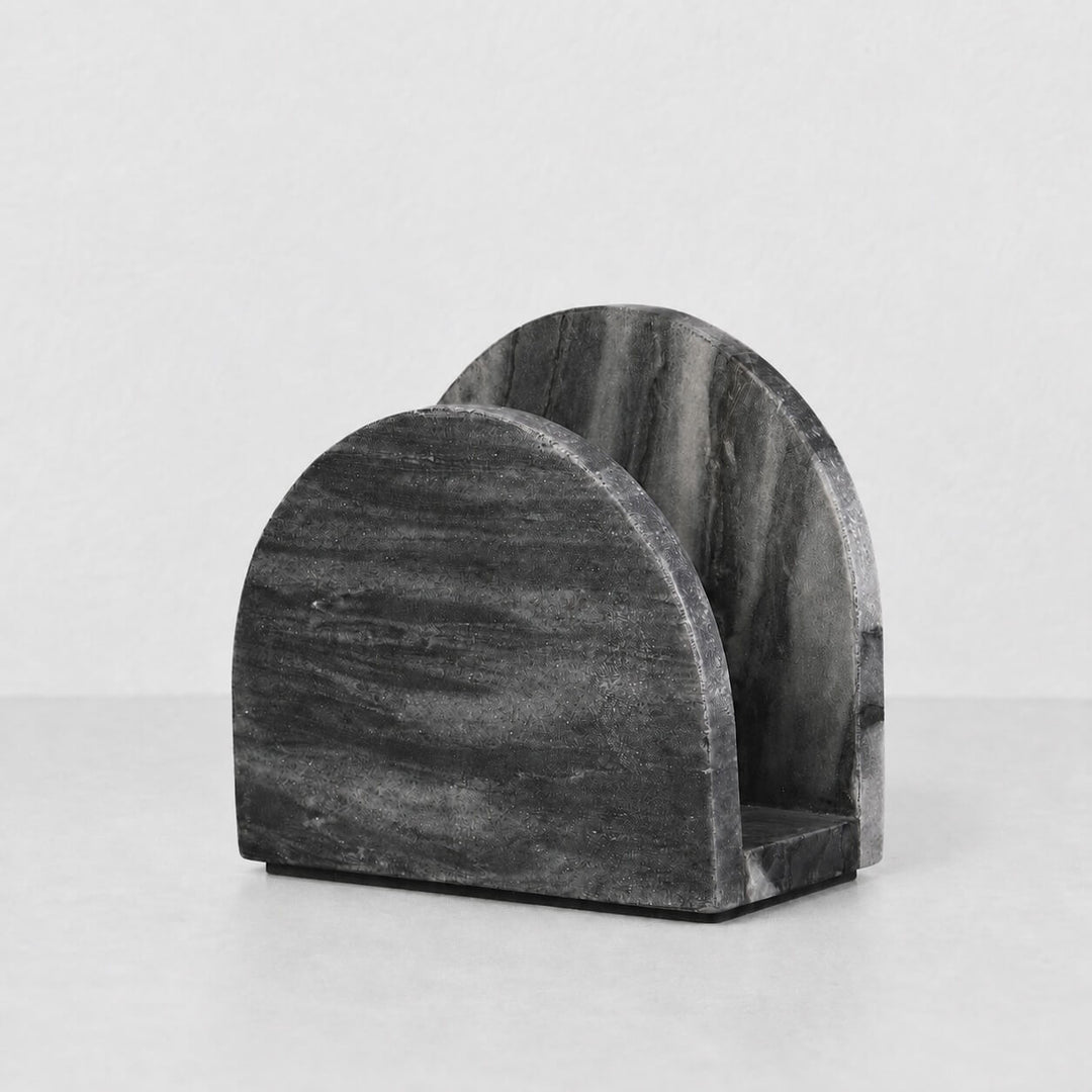 NEO ARCH NAPKIN HOLDER  |  GREY MARBLE