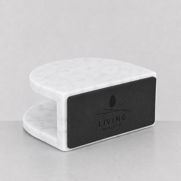 NEO ARCH NAPKIN HOLDER  |  WHITE MARBLE