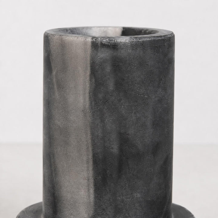 NEO CANDLE HOLDERS  |  SET OF 2  |  GREY MARBLE