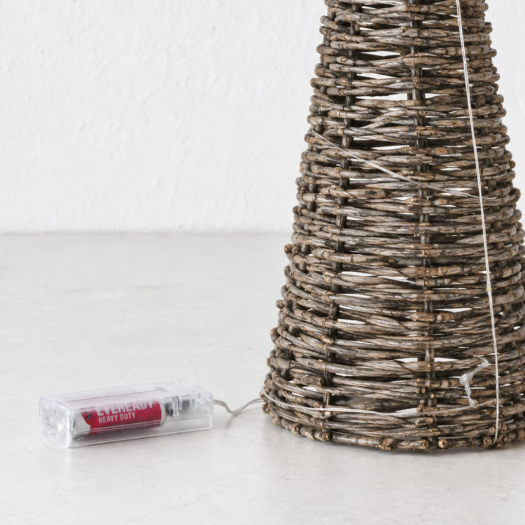 NOVELLE LED CONE CHRISTMAS TREE SETS  |  SETS OF 3  |  NATURAL