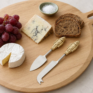 NUTCRACKER CHEESE KNIVES SETS  |  GOLD