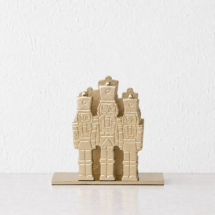 NUTCRACKER NAPKIN HOLDER  |  GOLD