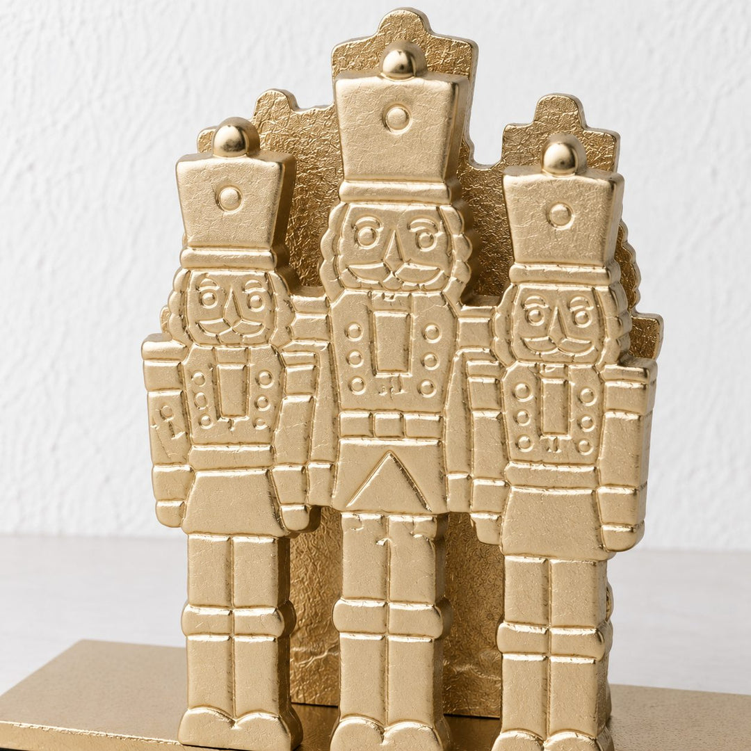 NUTCRACKER NAPKIN HOLDER  |  GOLD
