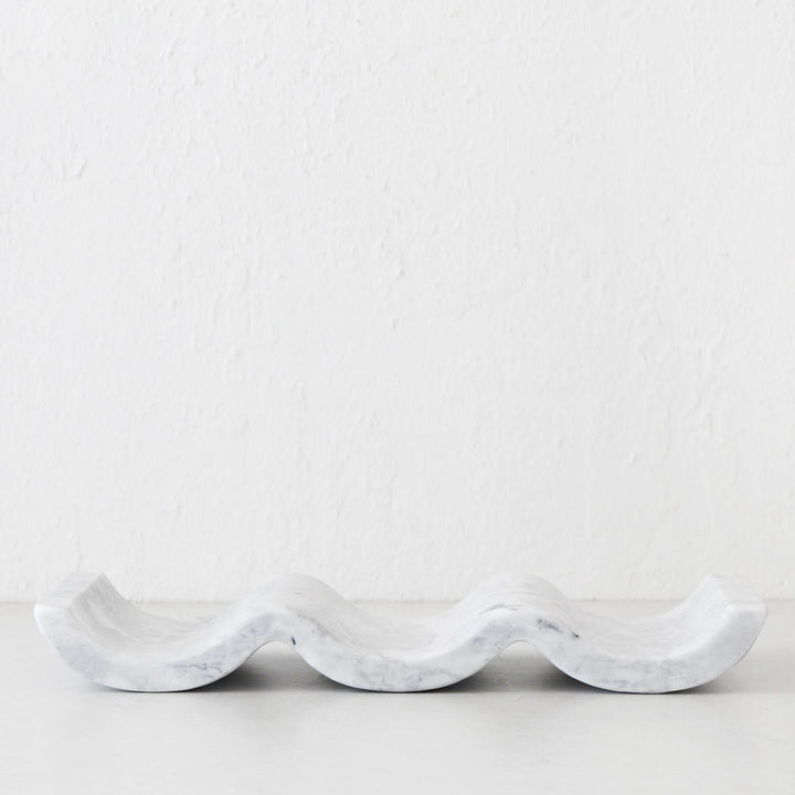 NUVOLO MARBLE WINE HOLDER  | ASH GREY + WHITE MARBLE