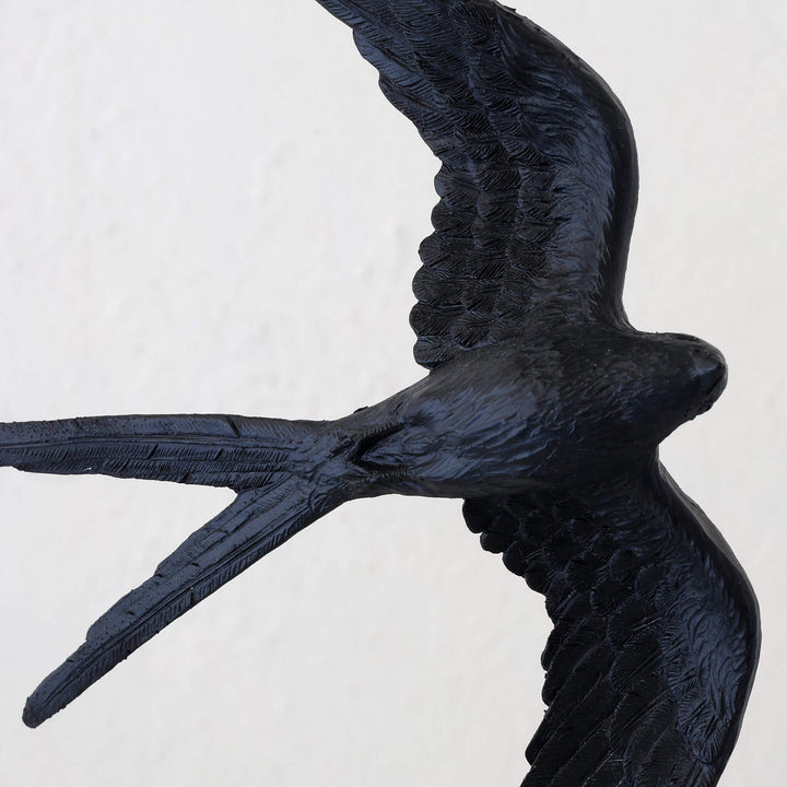 ORA BIRDS SCULPTURE  |  BLACK + WHITE RESIN