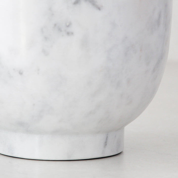 OTIS MARBLE FOOTED WINE COOLER  |  WHITE MARBLE