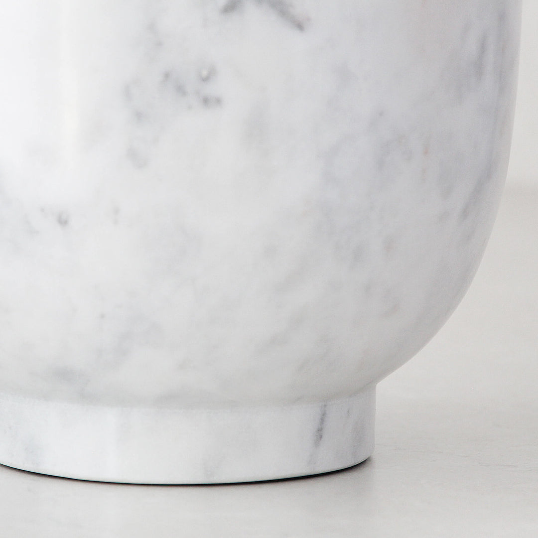 OTIS MARBLE FOOTED WINE COOLER  |  WHITE MARBLE