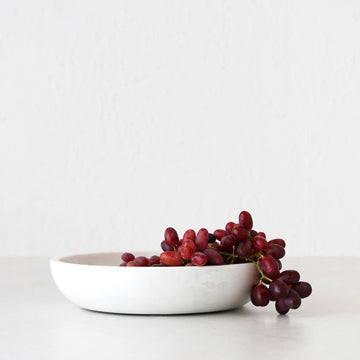 OTIS MARBLE SERVING BOWL | WHITE MARBLE