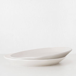 OTTAWA STONEWARE 33CM SERVING PLATTER BUNDLE X2  |  CALICO