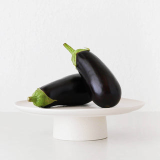 OTTAWA STONEWARE FOOTED CAKE STAND  |  CALICO