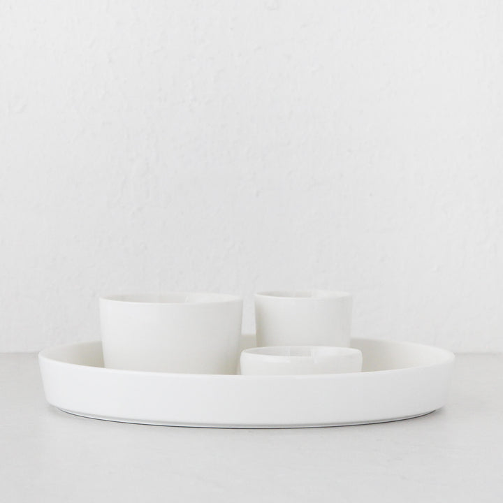 ORIGIN 4 PIECE ENTERTAINING SET STYLED  |  WHITE