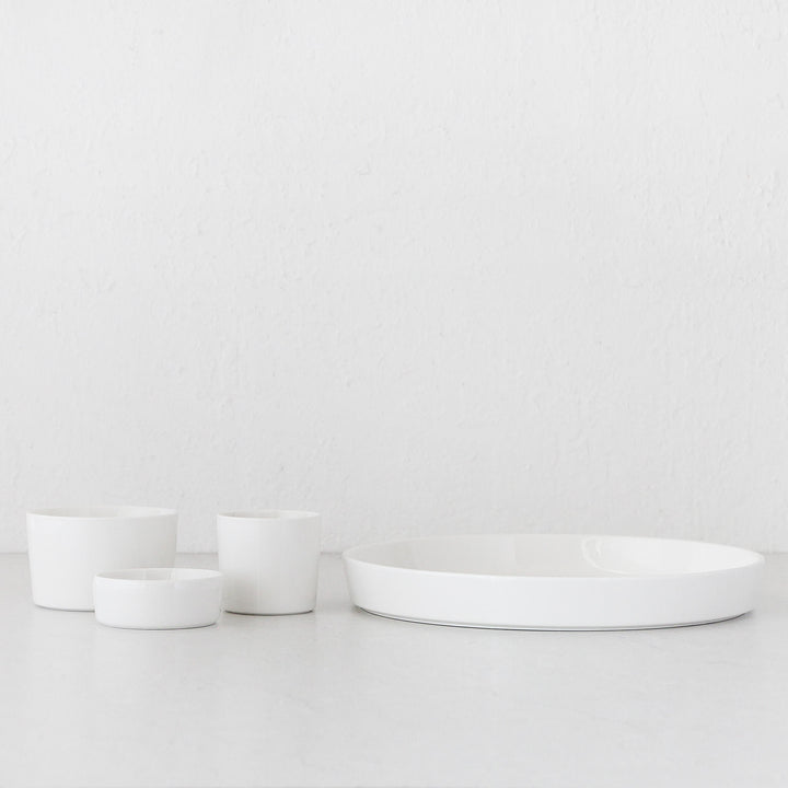 ORIGIN 4 PIECE ENTERTAINING SET  |  WHITE