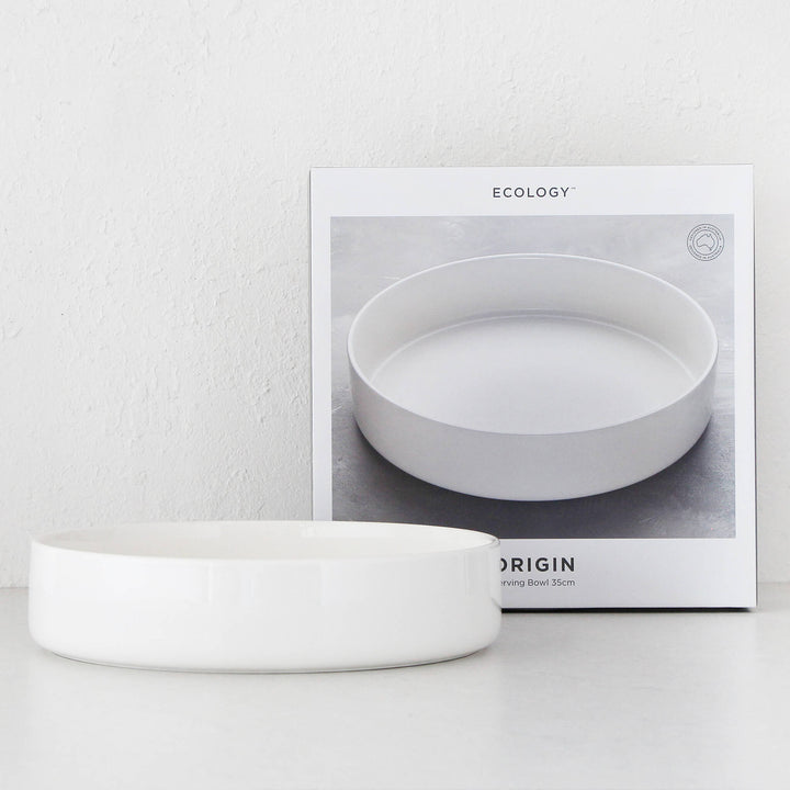 ORIGIN SERVING BOWL WITH BOX  |  WHITE