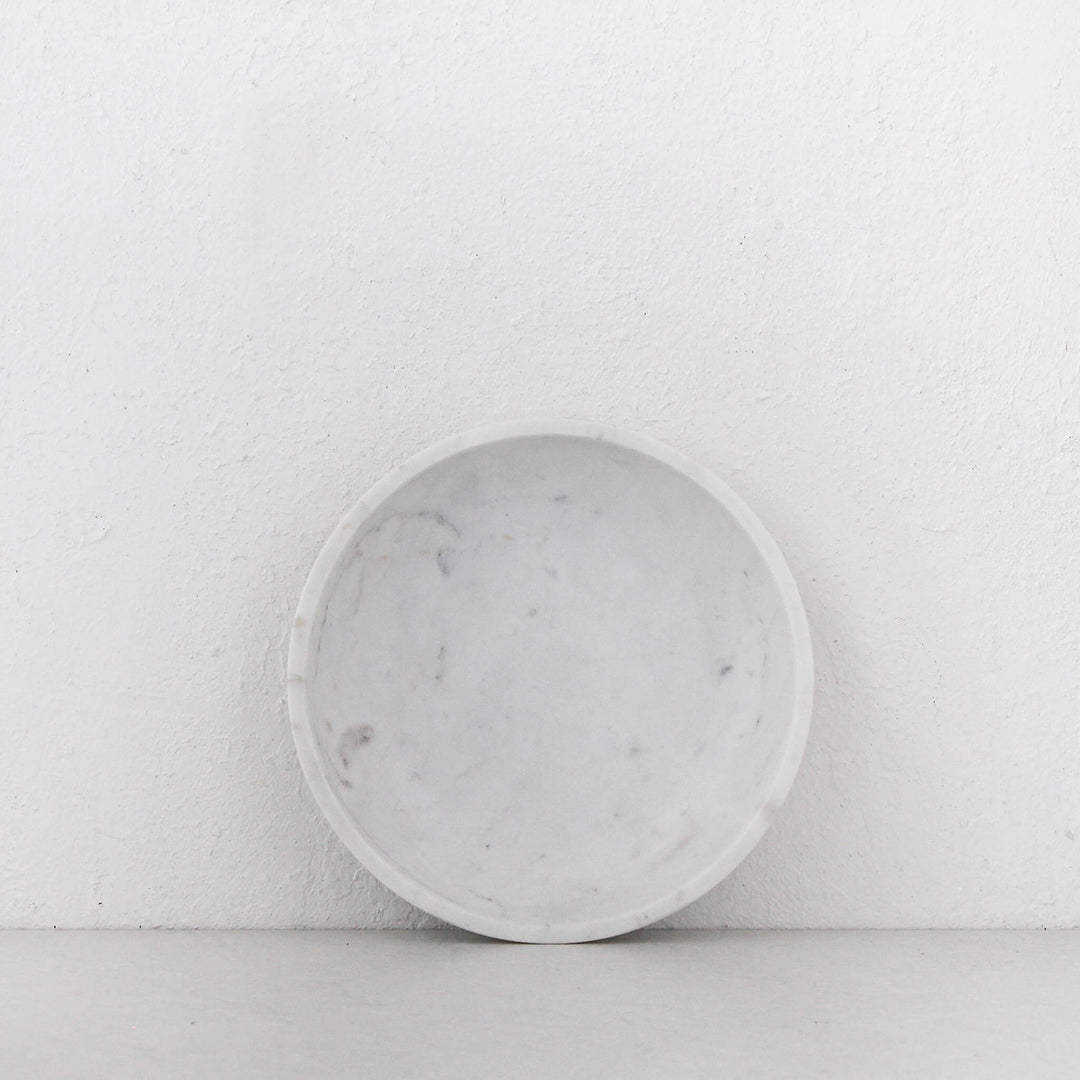 OTIS MARBLE SERVING BOWL BUNDLE X2 |  WHITE MARBLE