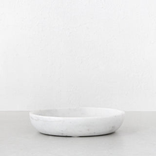 OTIS MARBLE SERVING BOWL | WHITE MARBLE