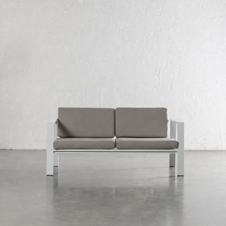 PALOMA OUTDOOR 4 PIECE LOUNGE BUNDLE   |  WHITE ALUMINIUM FRAME