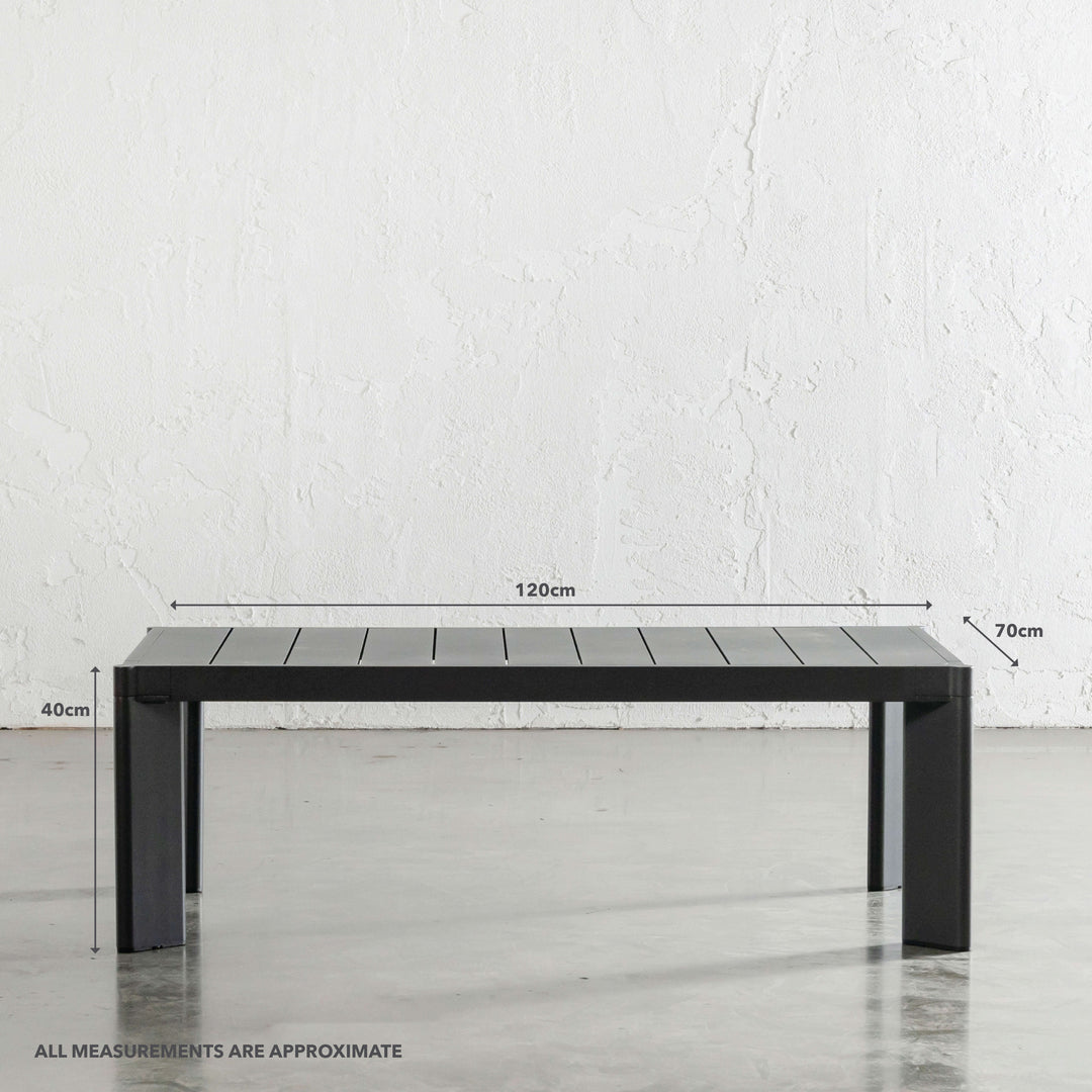PALOMA CONTEMPO OUTDOOR 4 PIECE LOUNGE BUNDLE | ANTHRACITE ALUMINIUM FRAME | COFFEE TABLE MEASUREMENTS