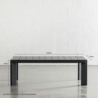 PALOMA CONTEMPO OUTDOOR 4 PIECE LOUNGE BUNDLE | ANTHRACITE ALUMINIUM FRAME | COFFEE TABLE MEASUREMENTS