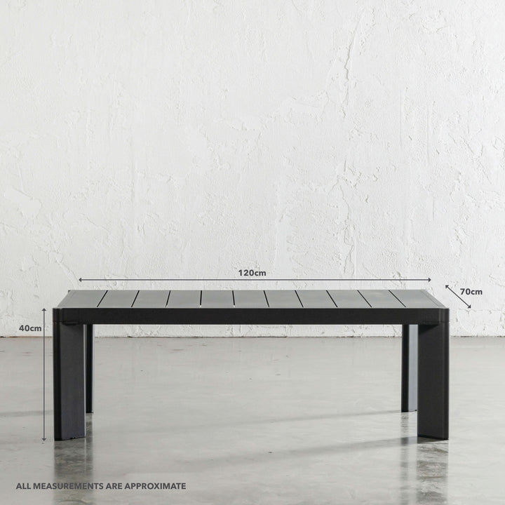 PALOMA CONTEMPO OUTDOOR 4 PIECE LOUNGE BUNDLE | ANTHRACITE ALUMINIUM FRAME | COFFEE TABLE MEASUREMENTS