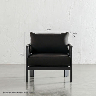 PALOMA CONTEMPO OUTDOOR 4 PIECE LOUNGE BUNDLE | ANTHRACITE ALUMINIUM FRAME | LOUNGE CHAIR MEASUREMENTS