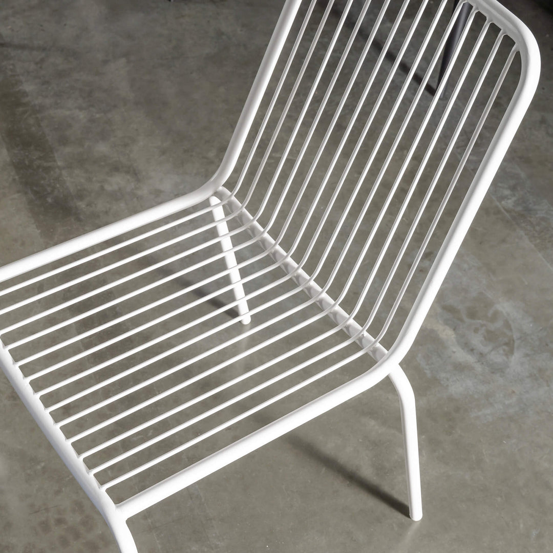 PALOMA JEDEAUX DINING CHAIR  |  GHOST WHITE  |  CLOSE UP