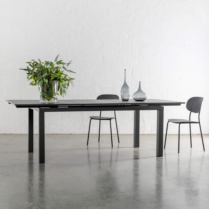 PALOMA MODERNA EXTENSION DINING TABLE   |  ANTHRACITE ALUMINIUM  |  180 - 240CM