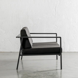 PALOMA OUTDOOR 4 PIECE BUNDLE   |  2 SEAT SOFA SIDE VIEW