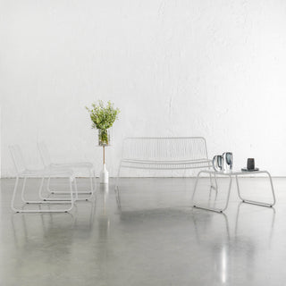 PALOMA JEDEAUX 4 PIECE LOUNGE BUNDLE | GHOST WHITE