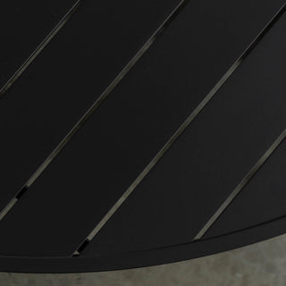 PALOMA OUTDOOR SLATTED DINING TABLE   |  ANTHRACITE ALUMINIUM  |  ROUND 180CM