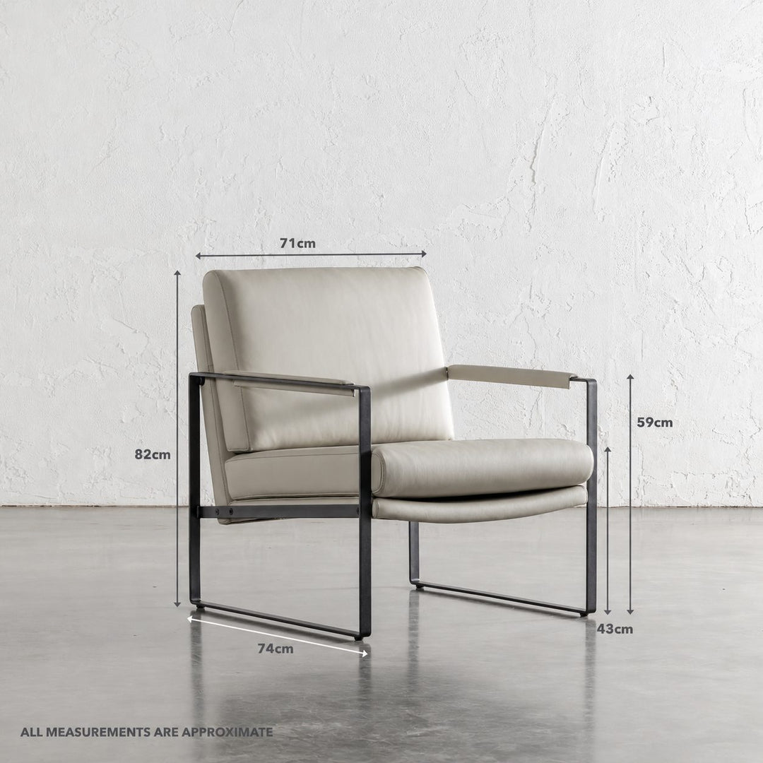 PAMINA VEGAN LEATHER ARMCHAIR  |  STONEYGROUND