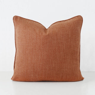 PANTANO LINEN WEAVE CUSHION  |  FIRED EARTH TERRA  |  60X60
