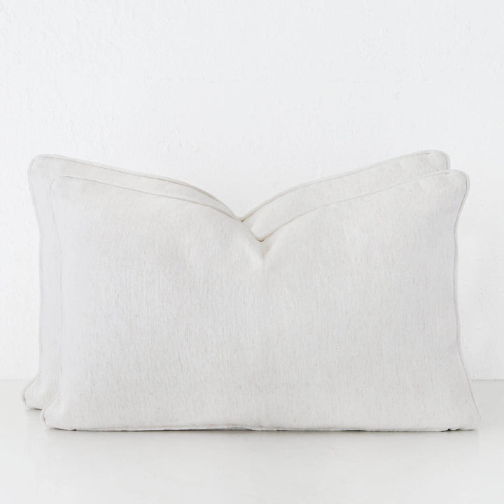 Pantano Linen Weave Cushion Bundle x2 | 40x60 | Bone Mist