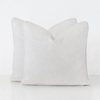 Pantano Linen Weave Cushion Bundle x2  | 50x50 | Bone Mist