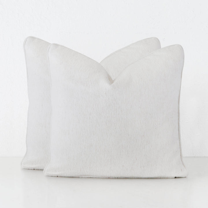 Pantano Linen Weave Cushion Bundle x2  | 50x50 | Bone Mist