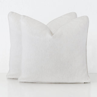 Pantano Linen Weave Cushion Bundle x2 | 60x60 | Bone Mist