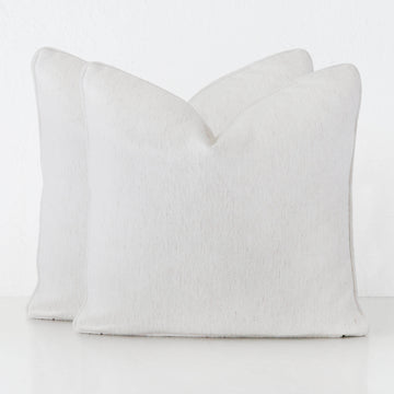 Pantano Linen Weave Cushion Bundle x2 | 60x60 | Bone Mist