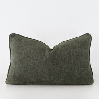 PANTANO LINEN WEAVE CUSHION  |  DEEP FOREST GREEN  |  40X60 | 50X50 | 60X60