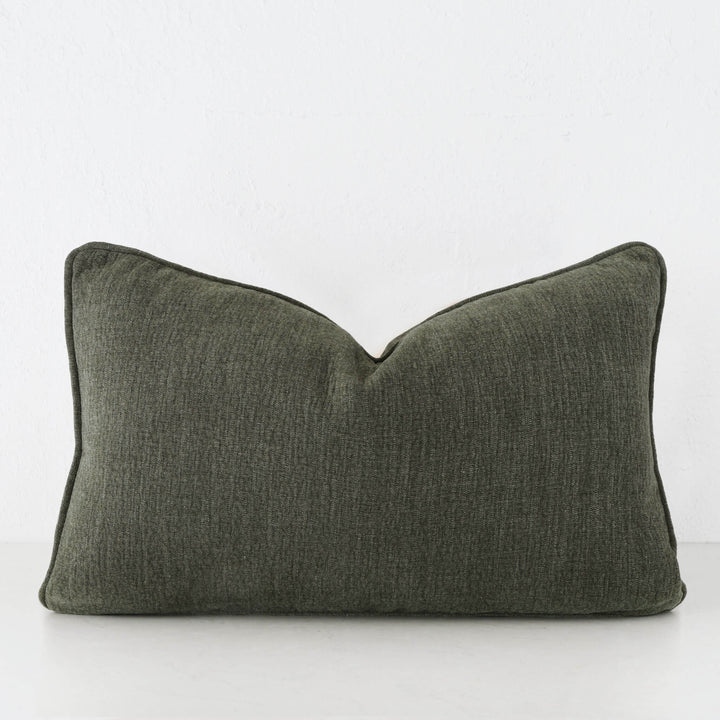 PANTANO LINEN WEAVE CUSHION  |  DEEP FOREST GREEN  |  40X60 | 50X50 | 60X60