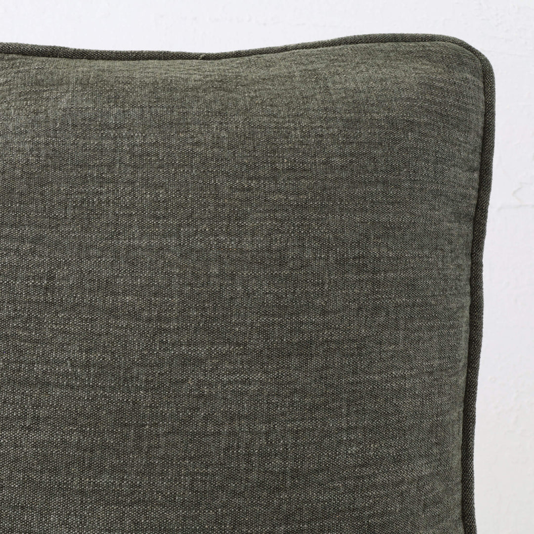 PANTANO LINEN WEAVE CUSHION  |  DEEP FOREST GREEN  |  40X60 | 50X50 | 60X60