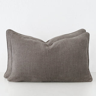 PANTANO LINEN WEAVE CUSHION BUNDLE X2  |  40X60  |  SMOKE HAZE