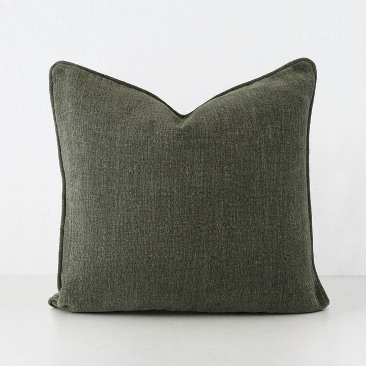 PANTANO LINEN WEAVE CUSHION  |  DEEP FOREST GREEN  |  40X60 | 50X50 | 60X60