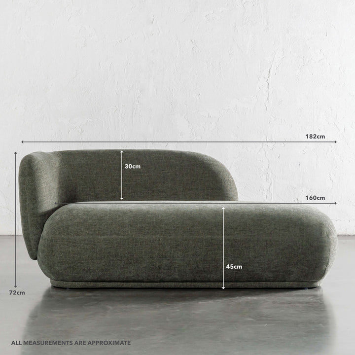 PAULARO DAYBED  |  BAYSWATER GREEN | MEASUREMENTS