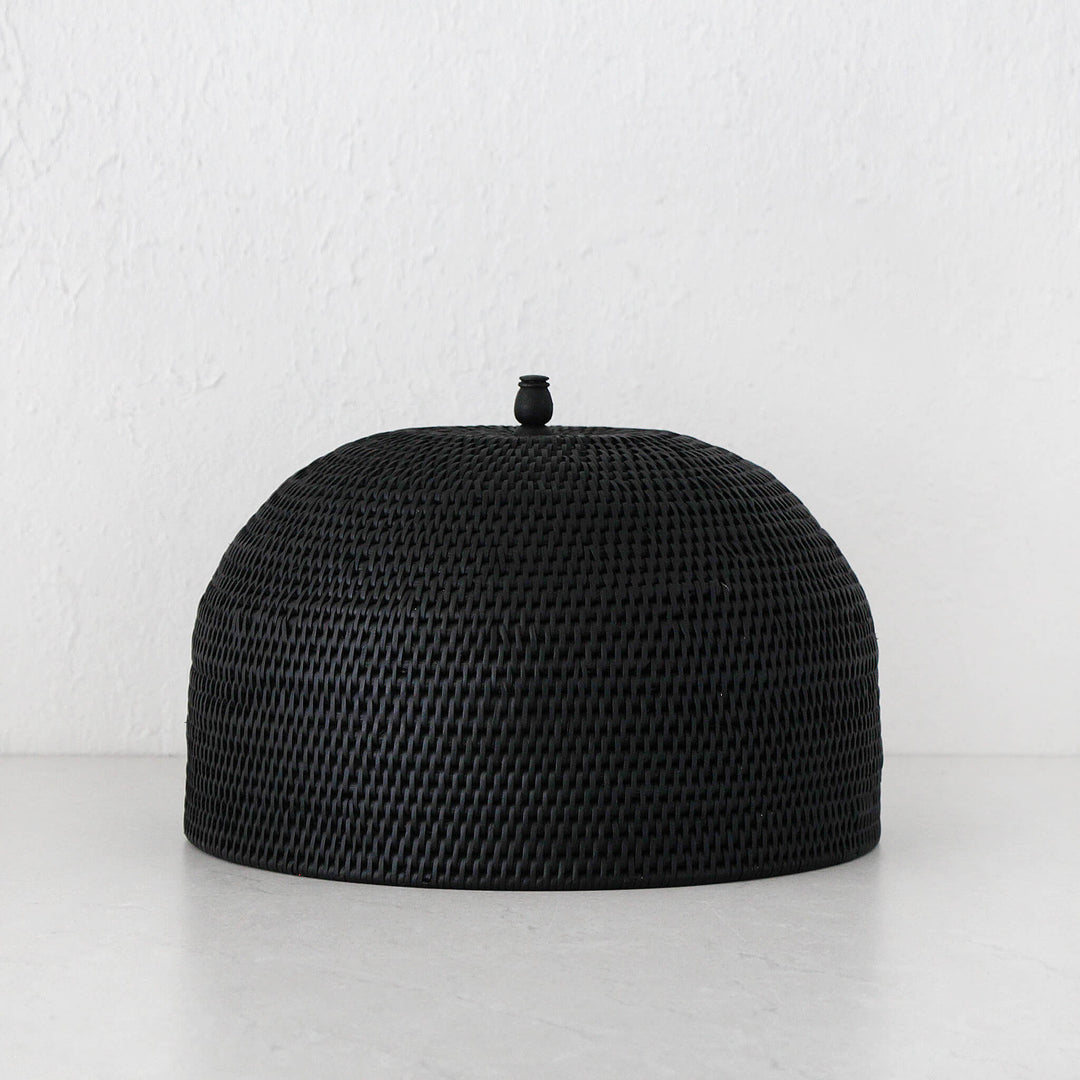 PAUME RATTAN FOOD COVER  |  BLACK RATTAN