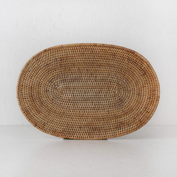 Paume Rattan Oval Placemat | Natural