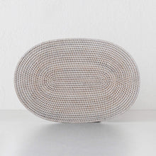 PAUME RATTAN OVAL PLACEMAT  |  WHITE WASH  |  SET OF 4