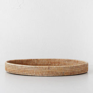 PAUME RATTAN OVAL TRAY  |  NATURAL RATTAN
