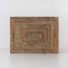 PAUME RATTAN RECTANGLE PLACEMAT  |  NATURAL  |  SET OF 4