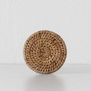 PAUME RATTAN ROUND COASTER | SET OF 6 | NATURAL
