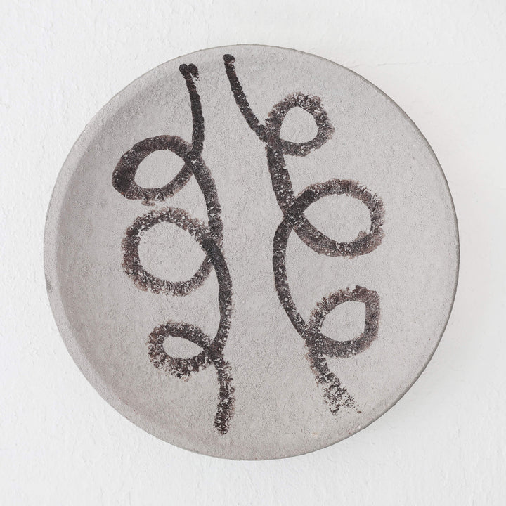 PENDOLA HAND PAINTED CERAMIC WALL PLATE  |  40CM