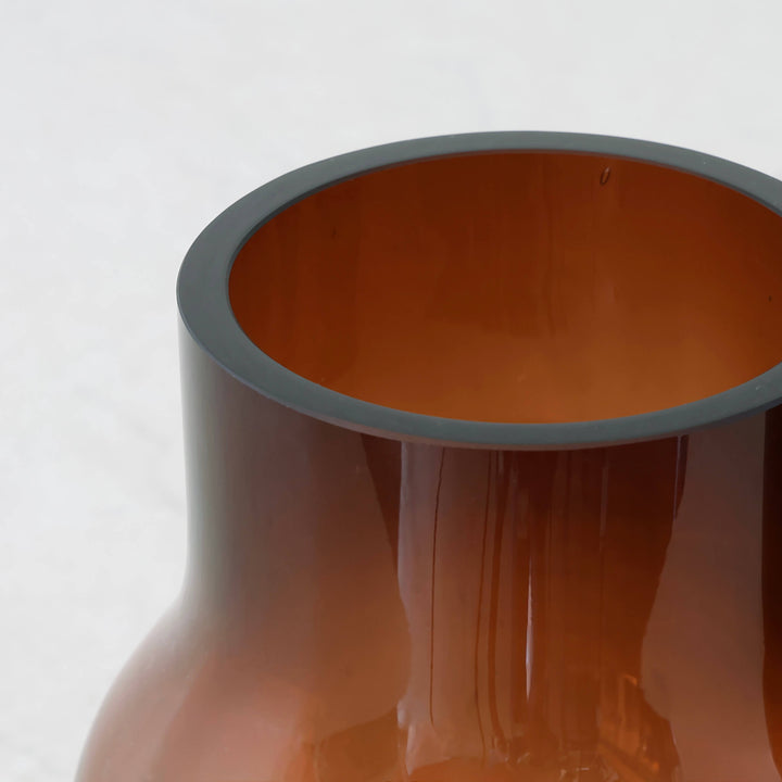 PILA VASE |  20CM  |  RUST CLAY GLASS